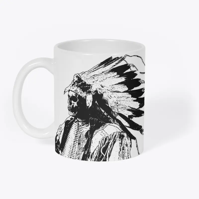 BLACK HAWK - SKULL WITH HEADDRESS