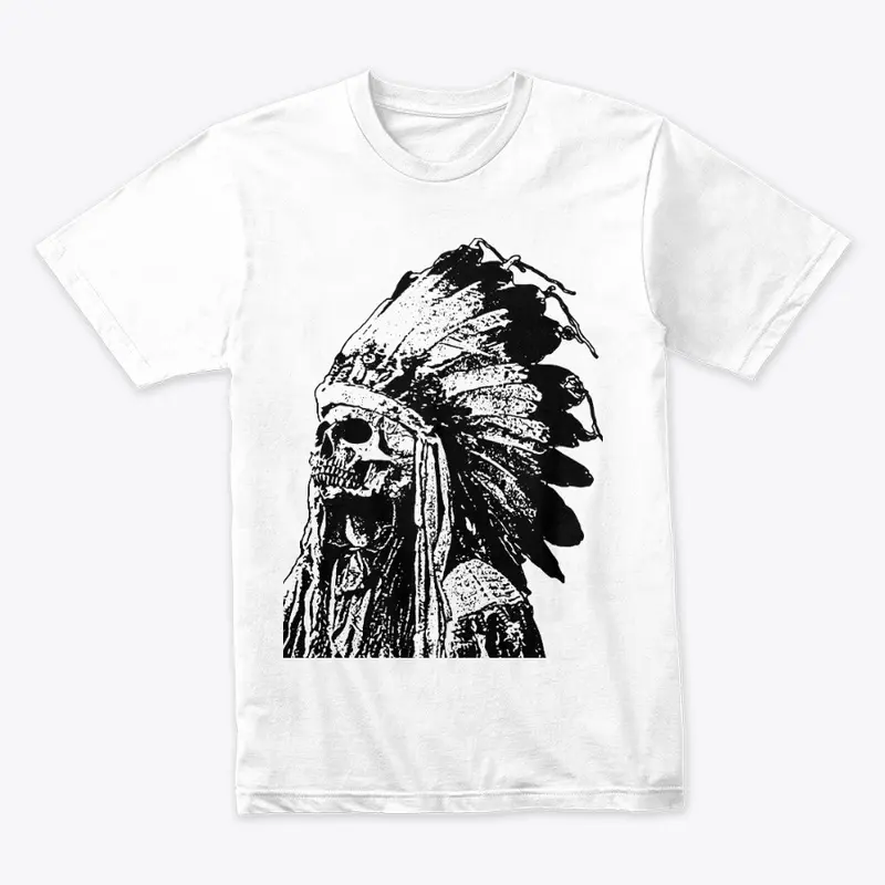 CRAZY HORSE - SKULL WITH HEADDRESS