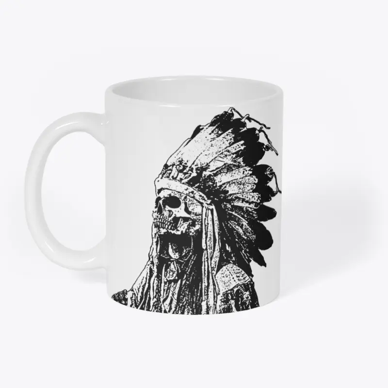 CRAZY HORSE - SKULL WITH HEADDRESS