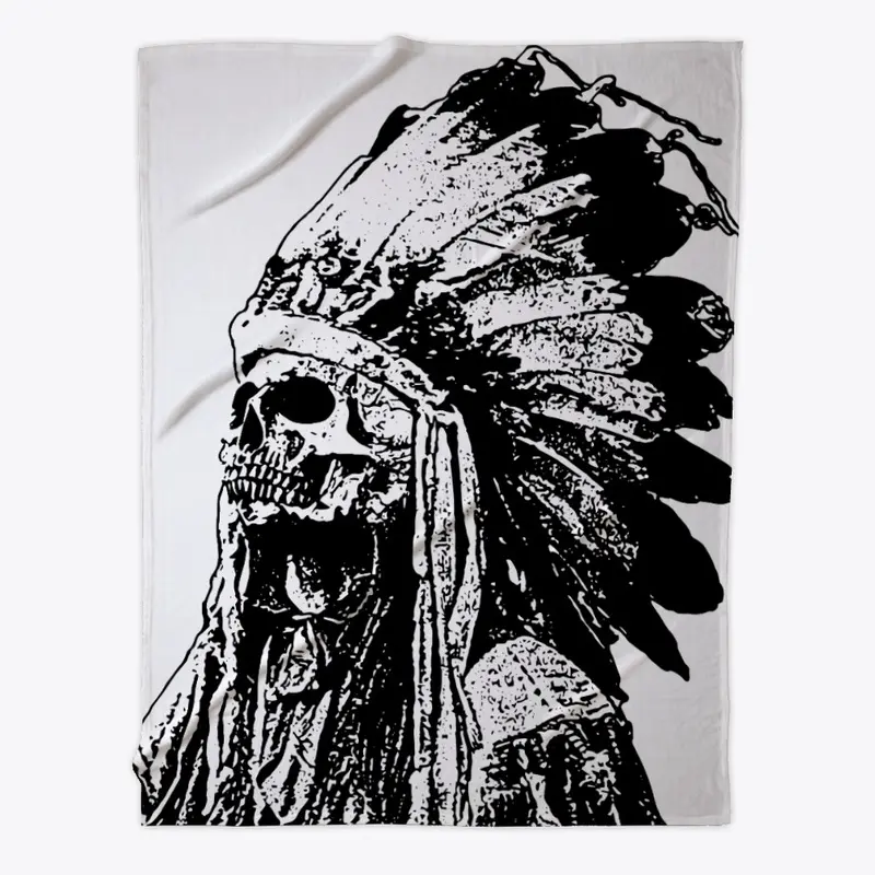 CRAZY HORSE - SKULL WITH HEADDRESS