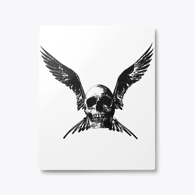 SKULL WITH WINGS